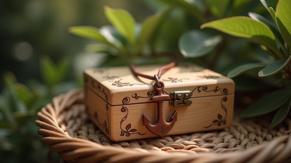 Un bracelet ancrage en pierre marron pour vaincre le stress